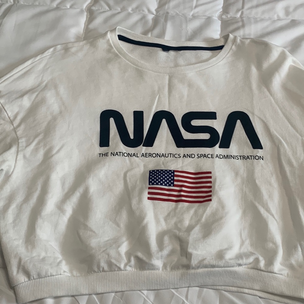 NASA crop top sweatshirt
